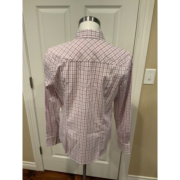 J. Crew 365 Light Pink & Blue Check Striped Button-Up Shirt, Size 12, NWT! - Picture 4 of 5
